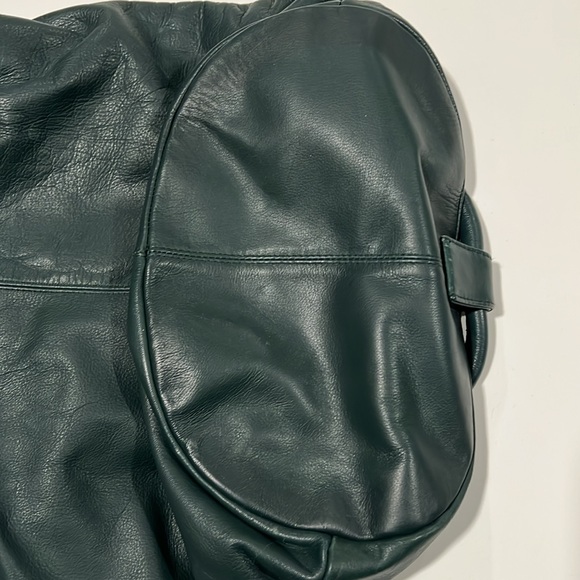 Bechamel- dark green leather bucket bag, backpack - Picture 8 of 9